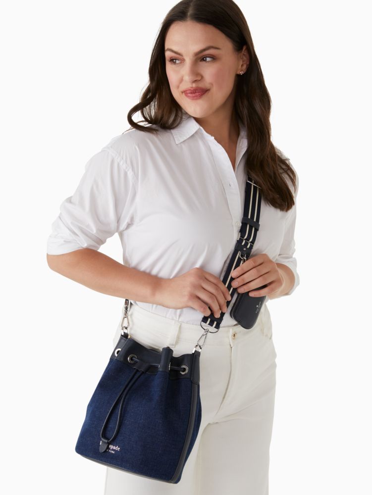 Kate Spade,Rosie Colorblock Denim Bucket Bag,