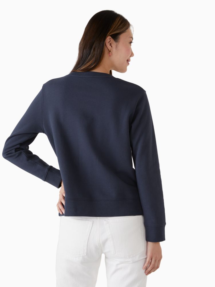 Kate Spade,ladybug logo sweatshirt,cotton,Blazer Blue