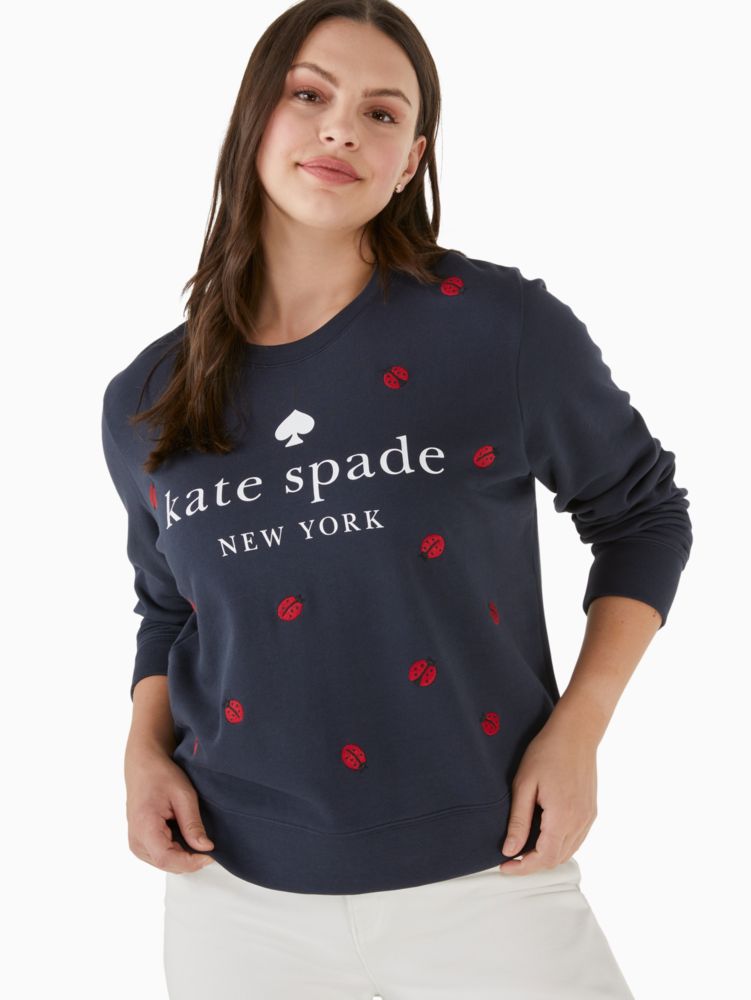 Kate Spade,ladybug logo sweatshirt,cotton,