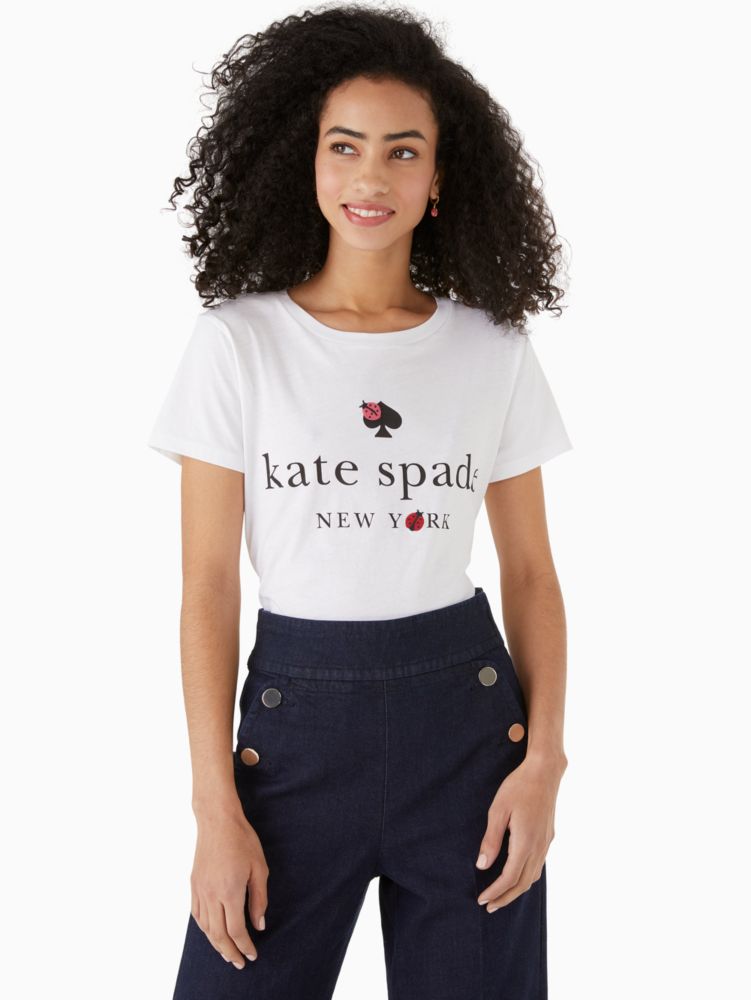 ケイトスペード＊Kate spade(ケイトスペード)＊てんとう虫 ロゴTシャツ