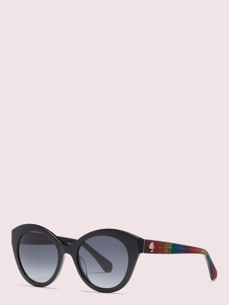 Kate Spade,karleigh sunglasses,sunglasses,Black Print