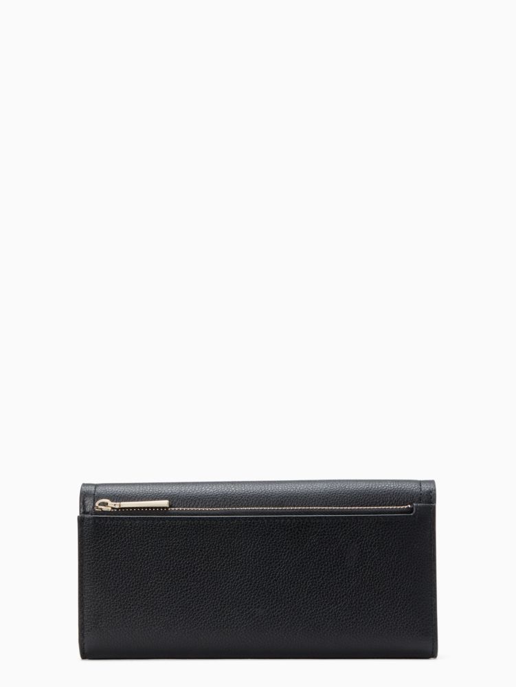 Kate Spade,rosie large flap wallet,Black