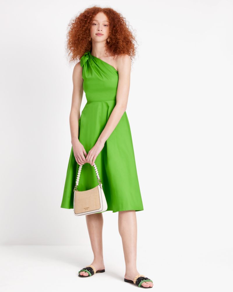 Kate Spade,Poplin One-shoulder Sabrina Dress,