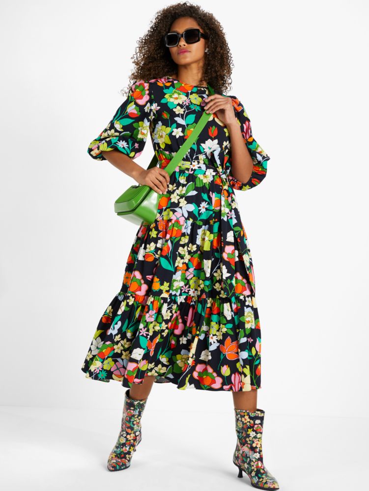 Kate spade shop floral midi dress