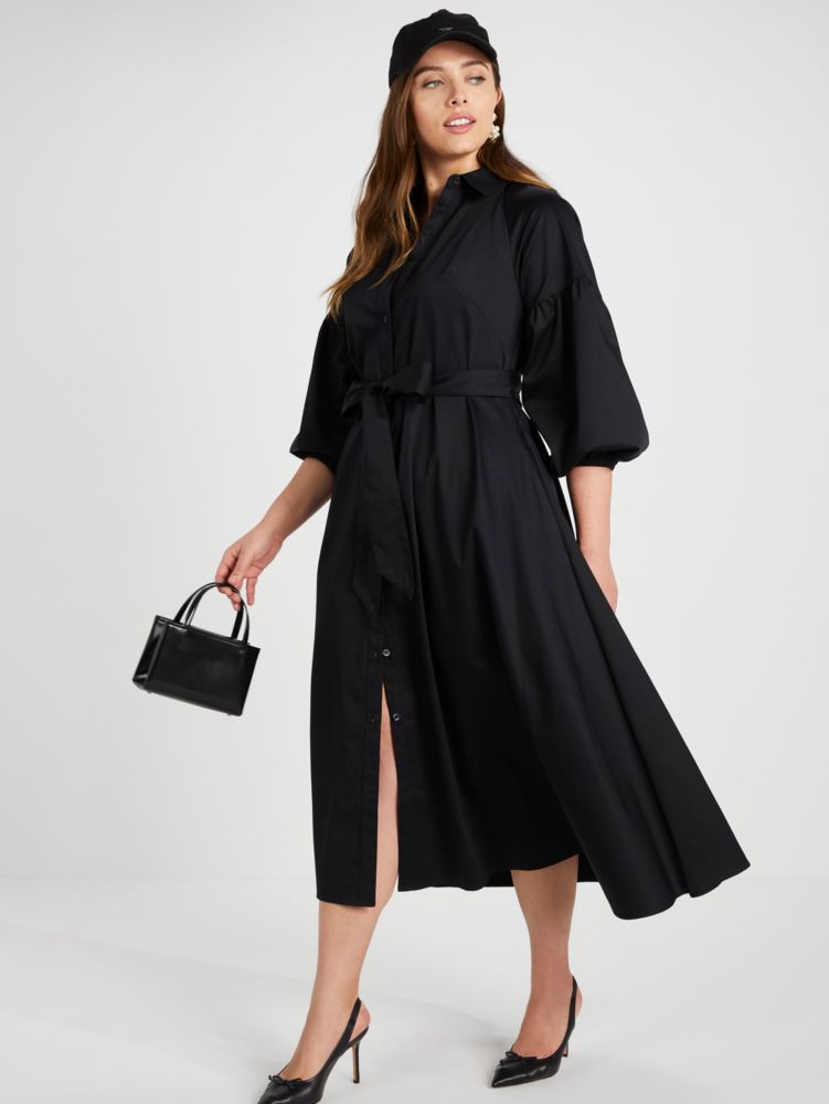 Kate Spade,ポプリン ダコタ ドレス,ウェア,ブラック