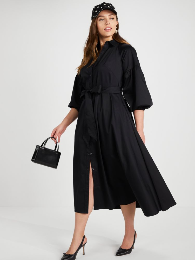 Kate Spade,ポプリン ダコタ ドレス,ウェア,ブラック