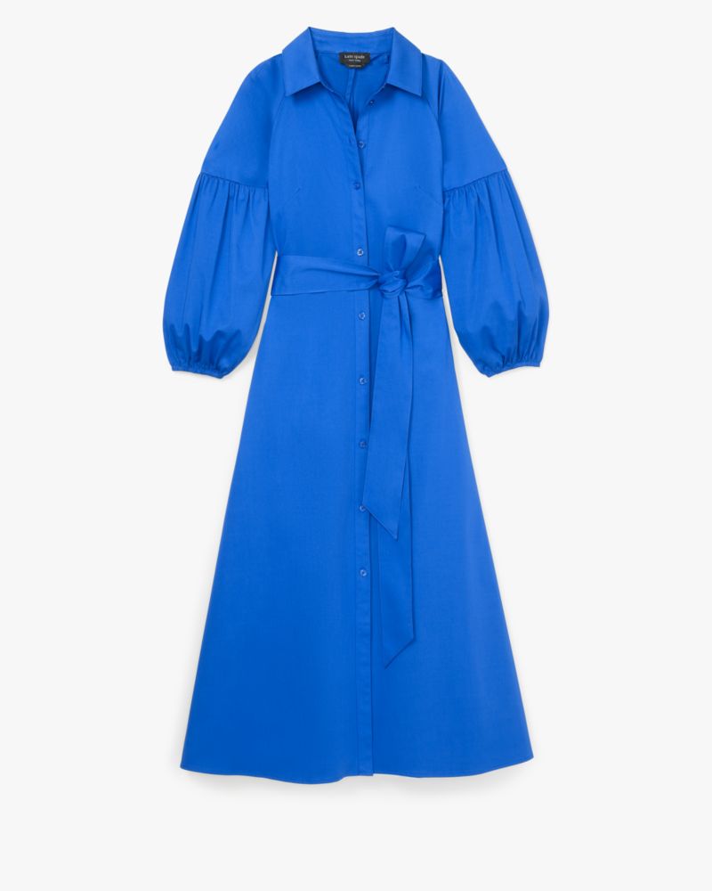 Jurk met pofmouwen Kate Spade , Blue , Dames