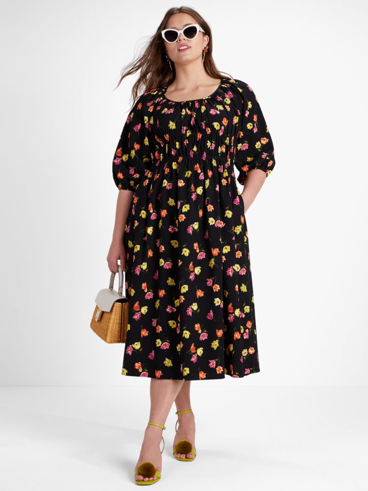 Kate Spade,Tulip Toss Riviera Dress,Wear to Work,Black image number 0