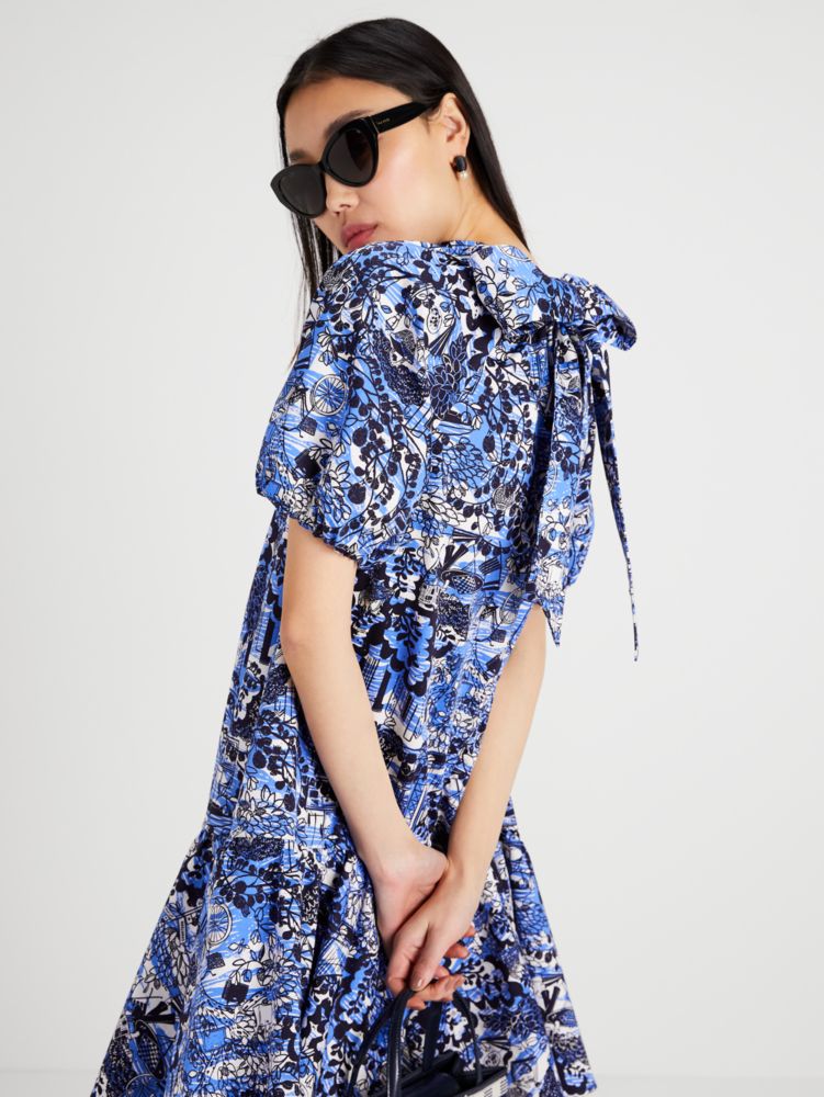 Scenic Stroll Tie-Back Dress