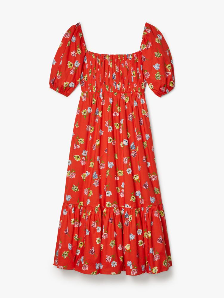 Kate Spade,Tulip Toss Square Neck Dress,