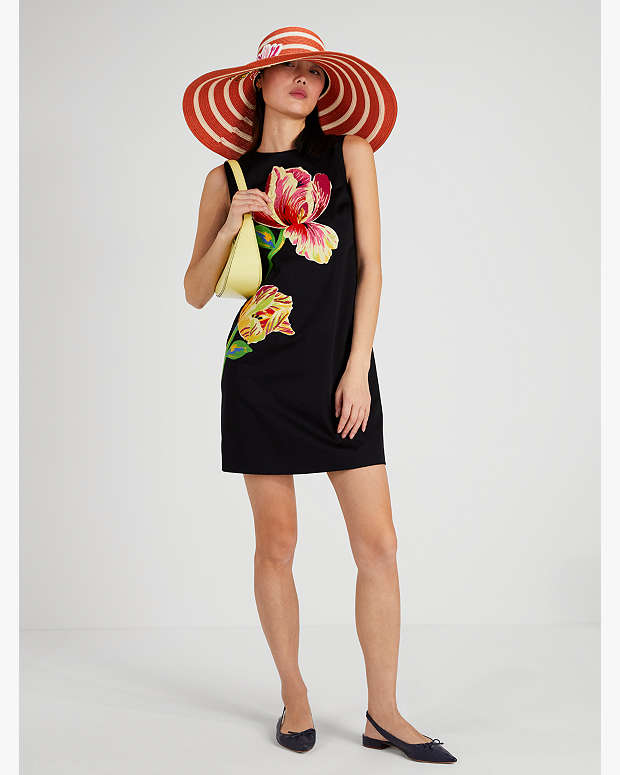Shop kate spade new york Floral Applique Shift Dress