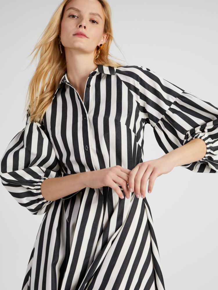 Kate spade black and white best sale striped dress