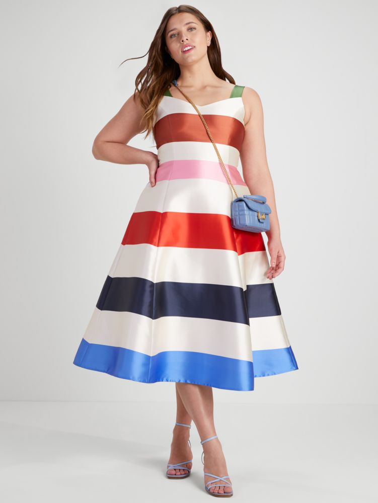 Adventure Stripe Sequin Shift Dress