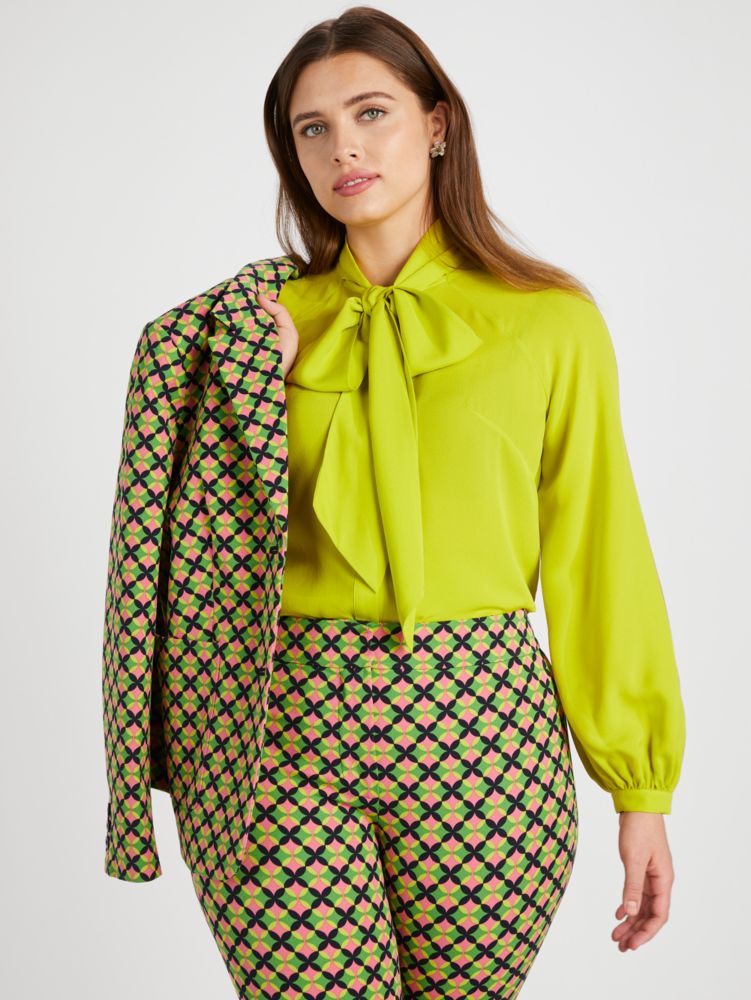 Kate Spade,Tie-neck Georgette Shirt,