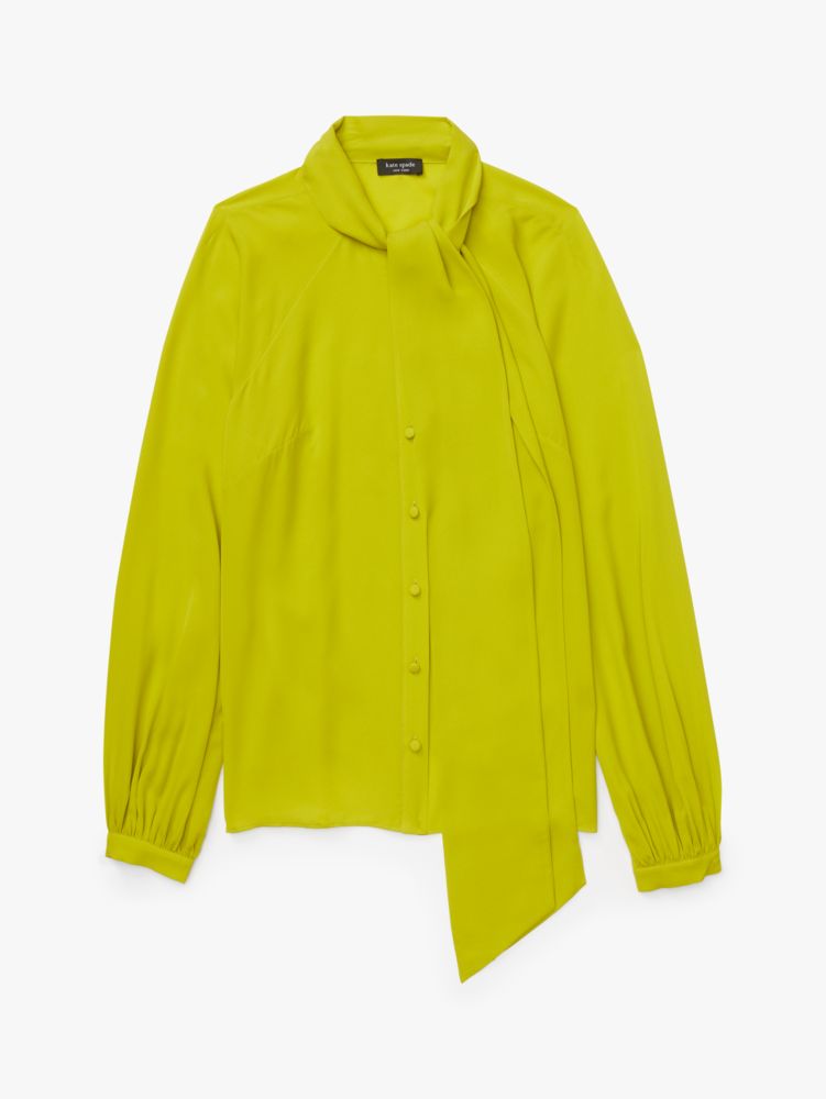 Tie Neck Georgette Shirt | Kate Spade New York