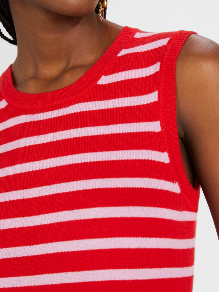 Kate Spade,Breton Stripe Cashmere Shell,