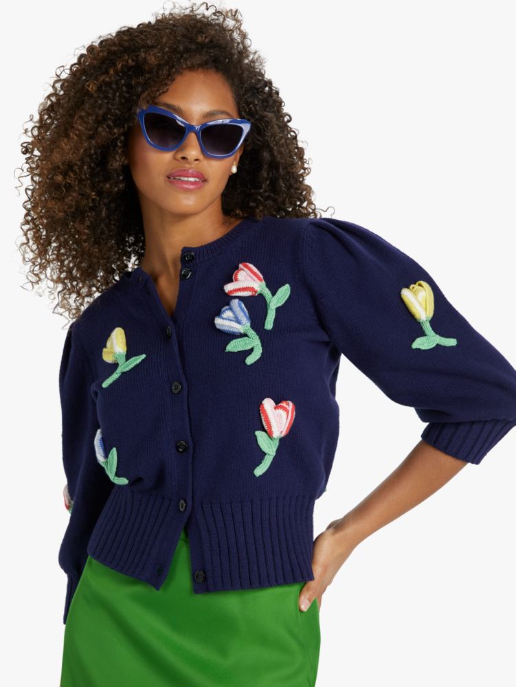 Crochet Flower Cardigan Kate Spade New York