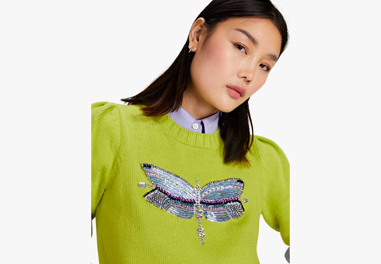 Dragonfly Embellished Sweater, , Product