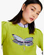 Dragonfly Embellished Sweater, , Product