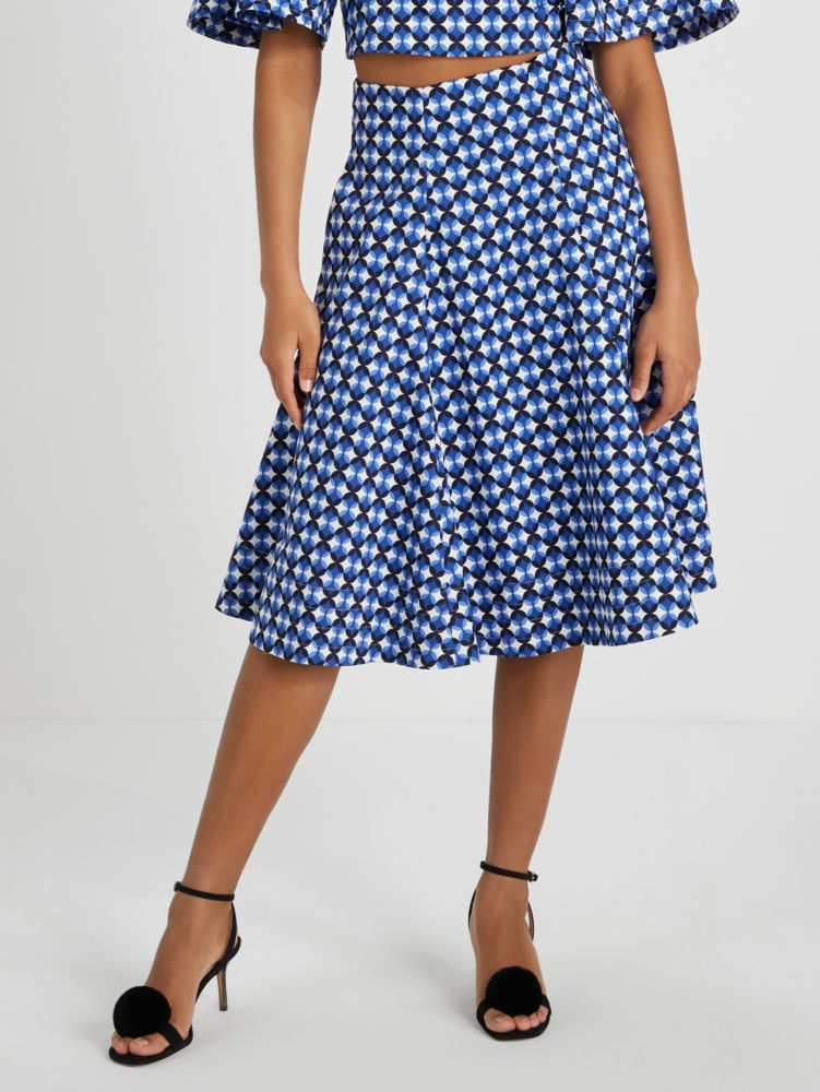 Patio Tile Midi Skirt, , Product