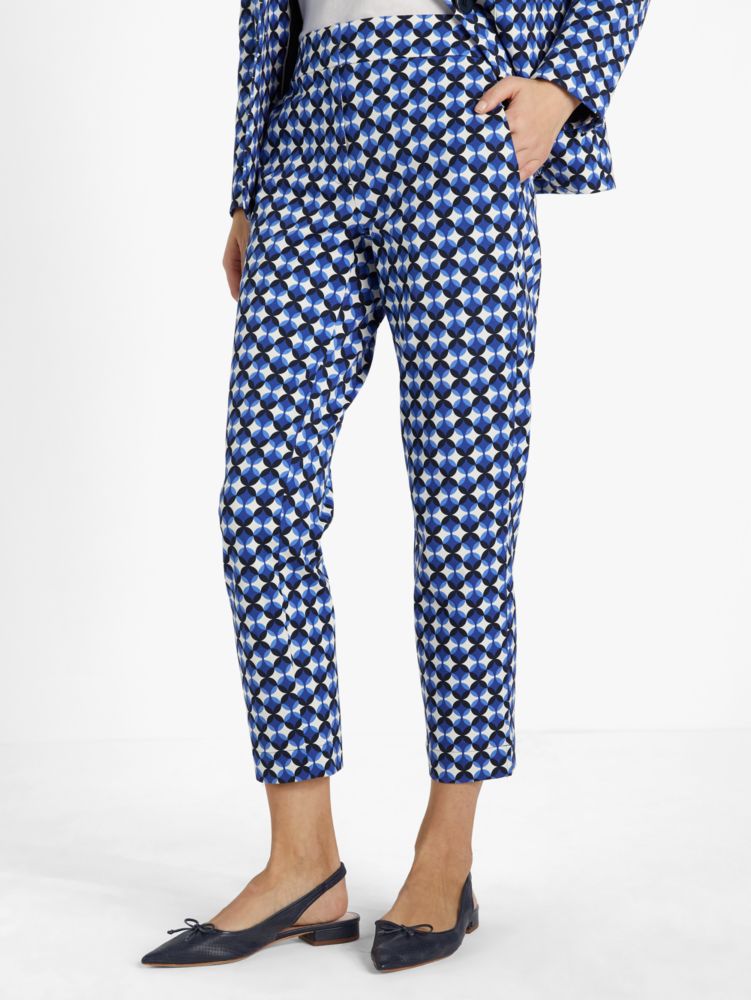 Kate Spade,Patio Tile Doris Pants,Blazer Blue/Cream image number 0