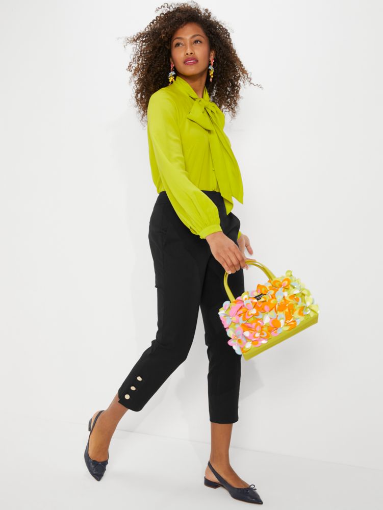 Tech Twill Bow Pant  Kate Spade New York