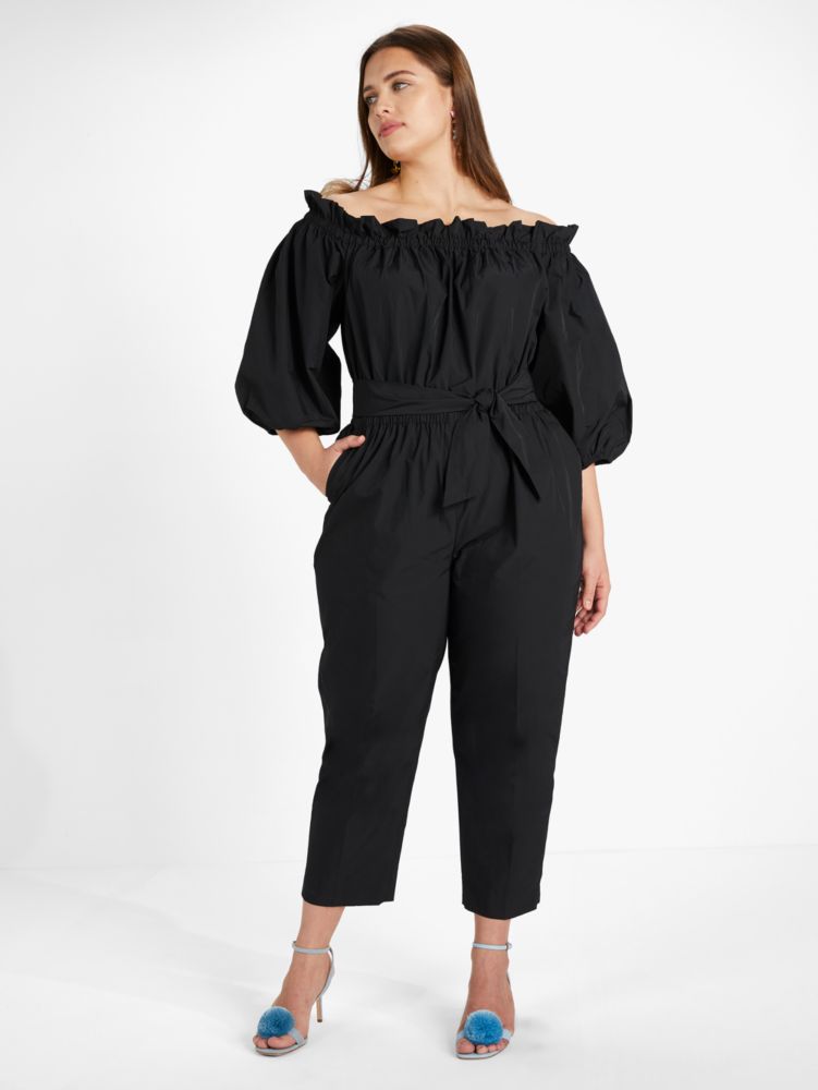 Kate Spade,Taffeta Off-the-shoulder Jumpsuit,Cocktail,