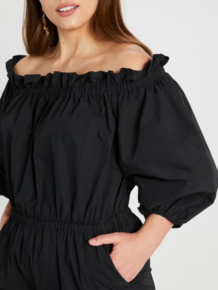 Taffeta Off-the-shoulder Jumpsuit