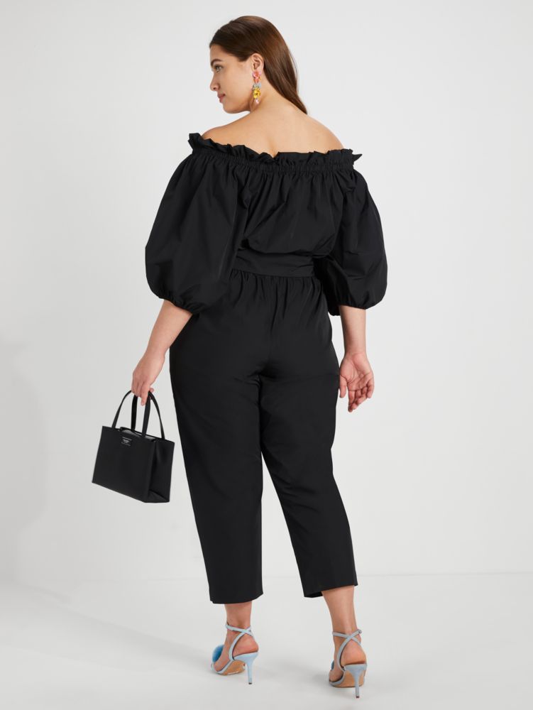 Taffeta Off-the-shoulder Jumpsuit