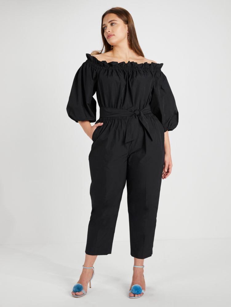 Taffeta Off-the-shoulder Jumpsuit