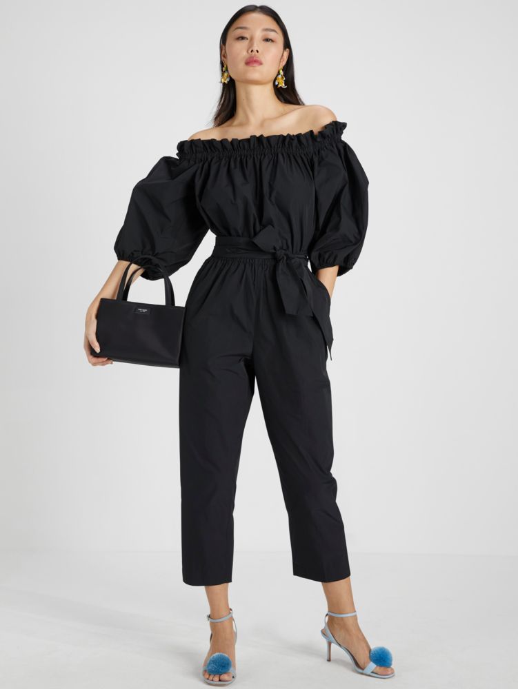 Taffeta Off-the-shoulder Jumpsuit