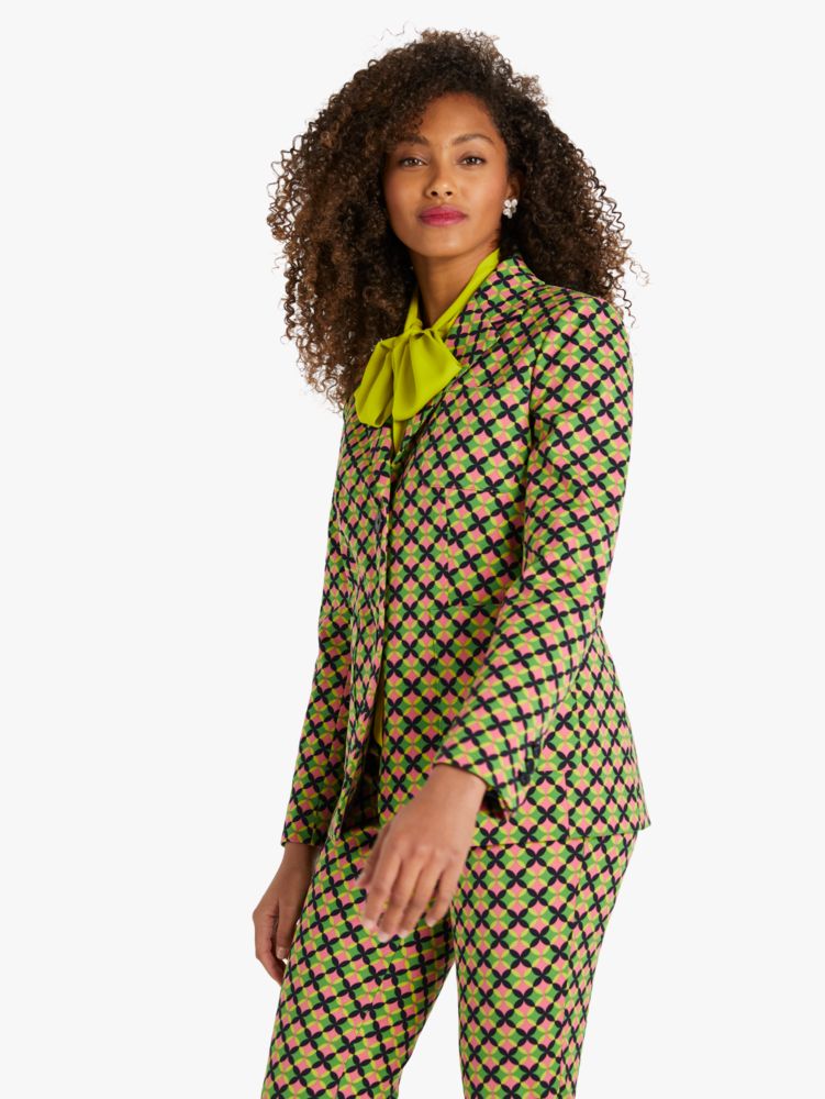 Kate Spade,Patio Tile Twill Blazer,