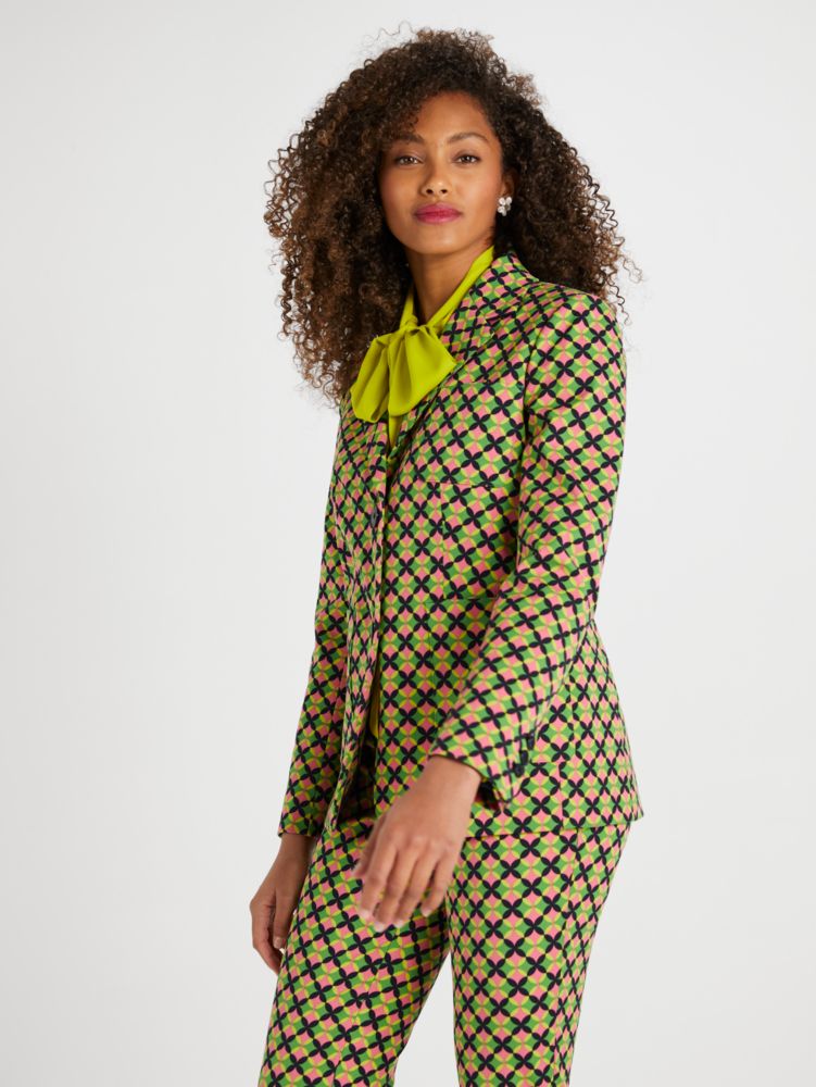 Kate Spade,Patio Tile Twill Blazer,