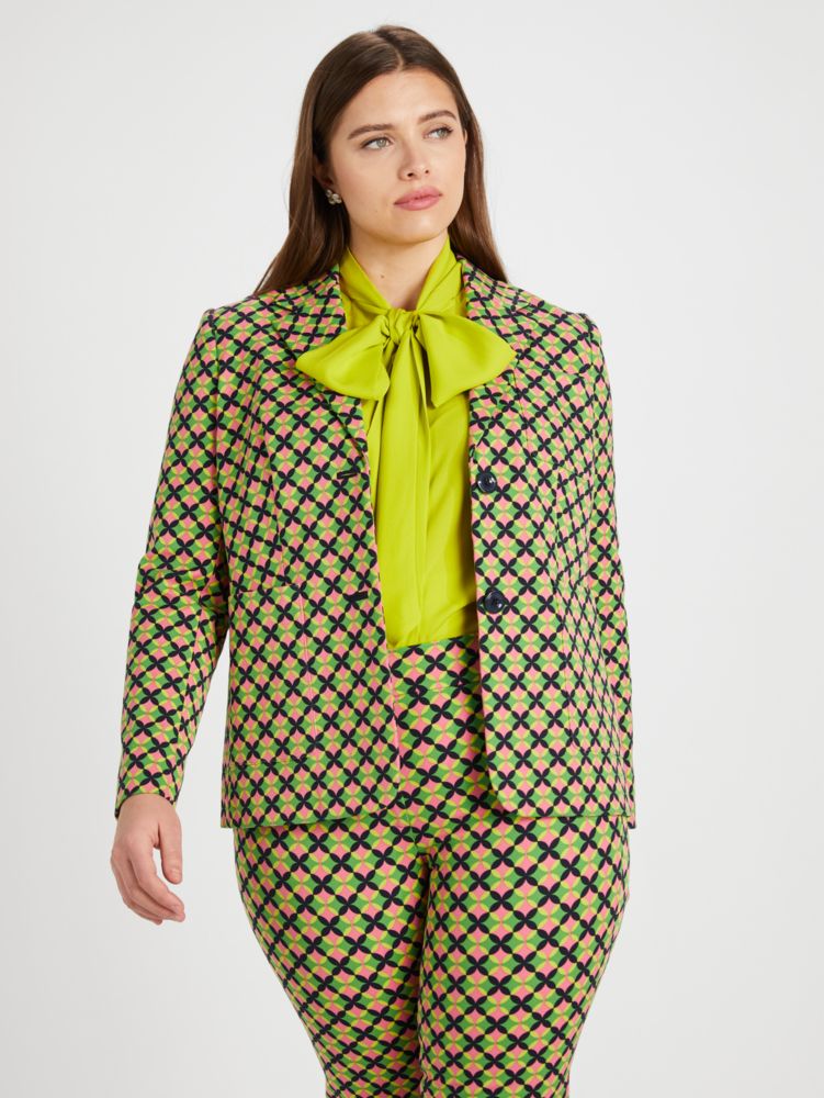 Kate Spade,Patio Tile Twill Blazer,