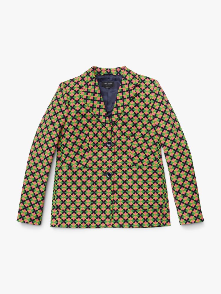 Kate Spade,Patio Tile Twill Blazer,