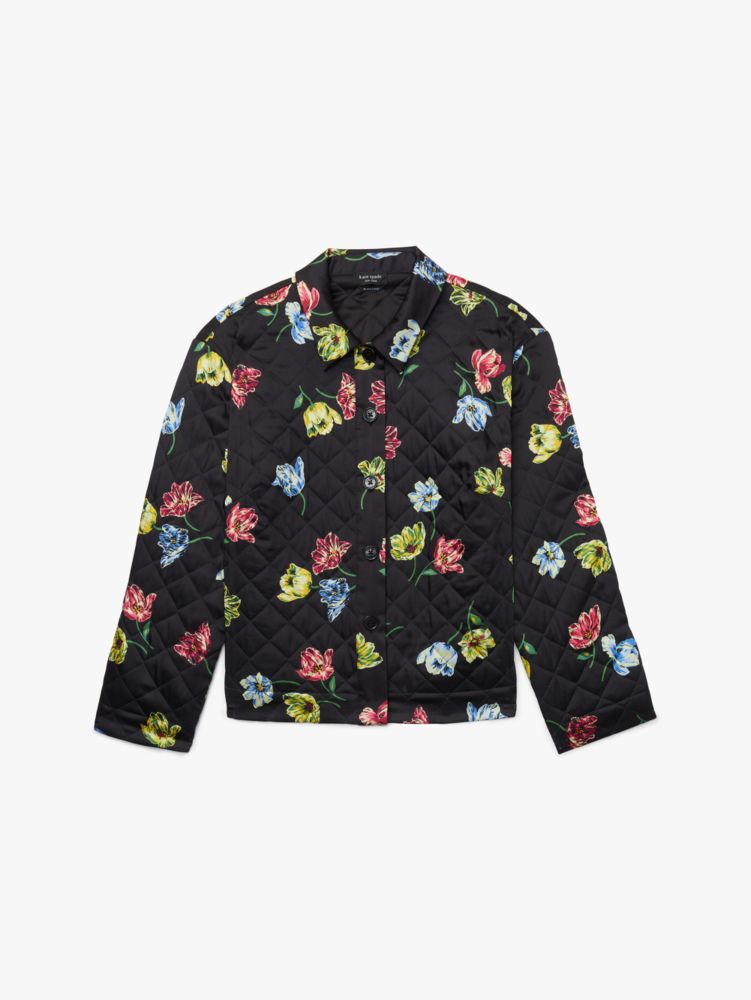 Broubie | Button-up Floral Quilted Jacket