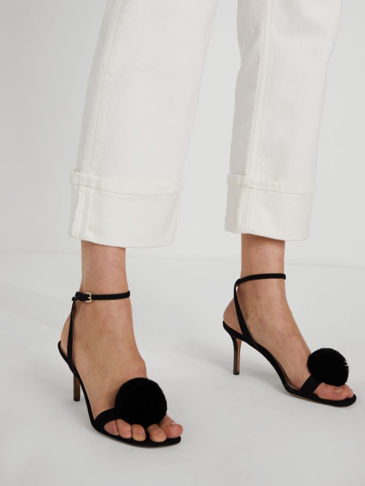 Kate Spade Wide-leg Cuffed Denim Pants