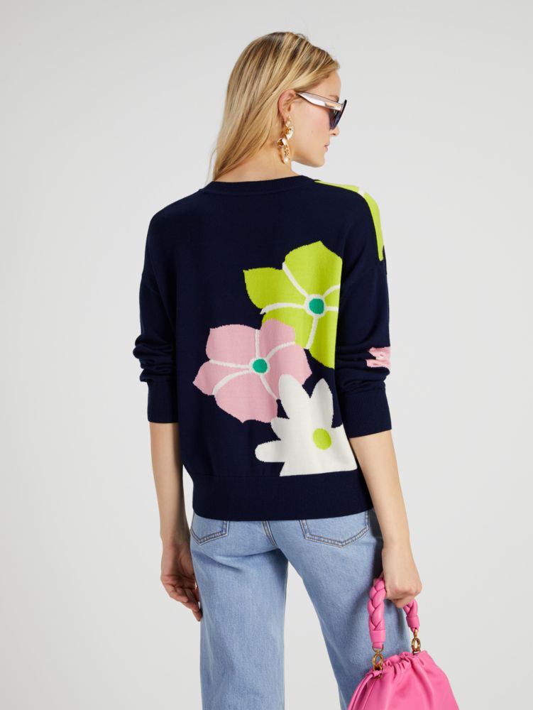 Abstract Floral Sweater