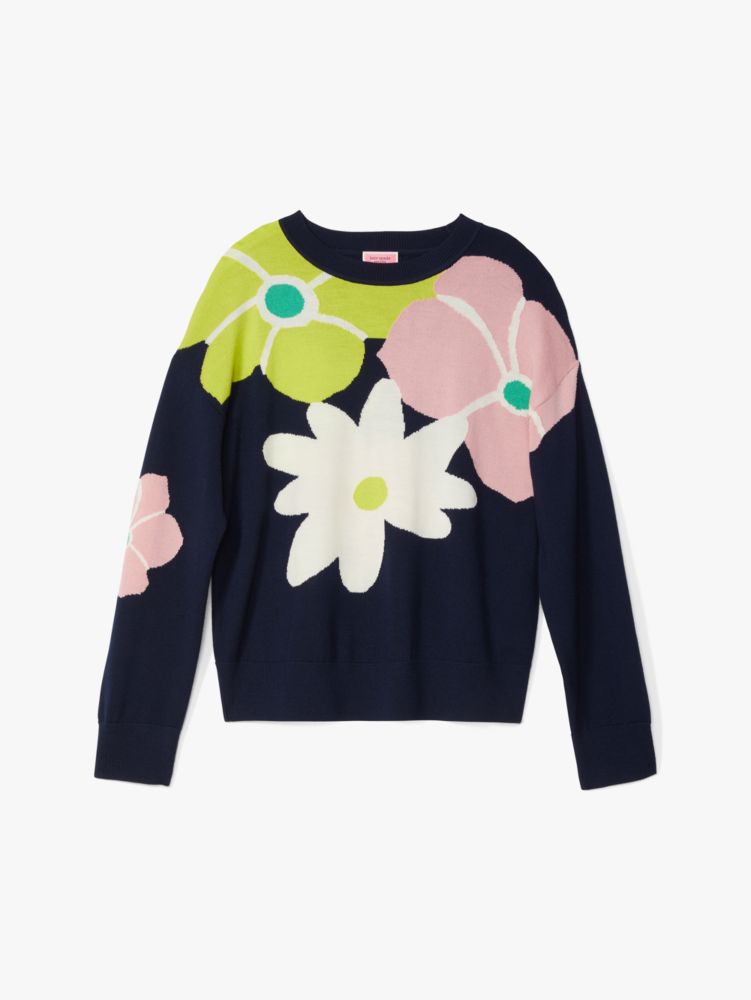 Abstract Floral Sweater