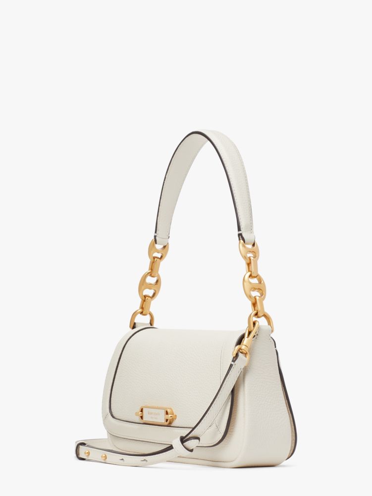 Kate Spade,Gramercy Small Flap Shoulder Bag,Leather,Shoulder Bag,Chain Detail,Logo,Metal,Adjustable,Casual,Day Party,