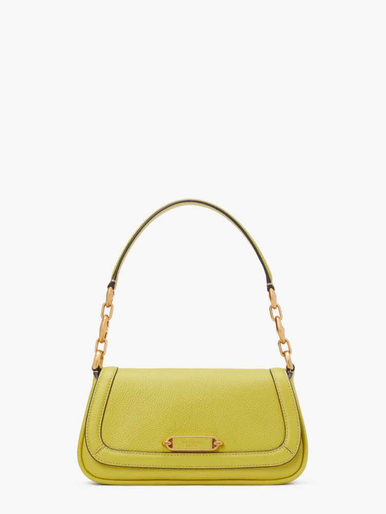 Kate Spade,Gramercy Small Flap Shoulder Bag,Bartlett Pear