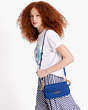 Kate Spade,Gramercy Small Flap Shoulder Bag,Evening,Blueberry