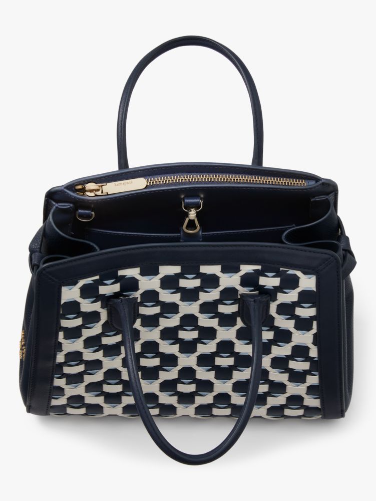 Kate Spade,ノット ウーブン スペードフラワー ミディアム サッチェル,全てのアウトレット,