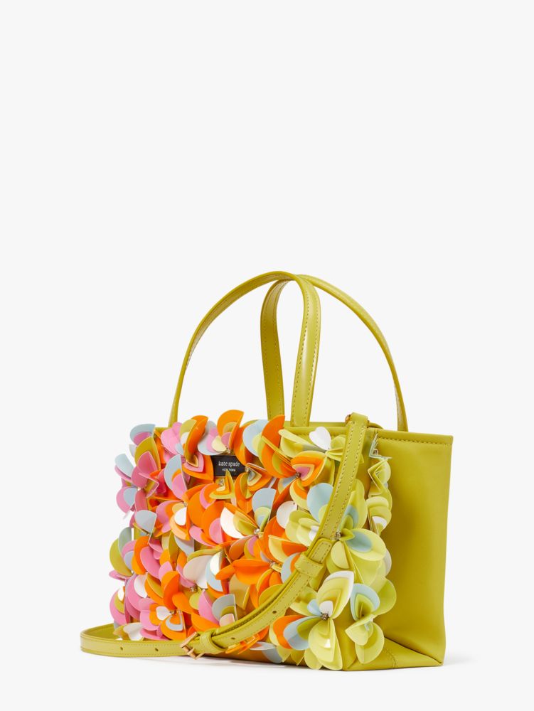 Sam Icon Floral Embellished Nylon Small Tote