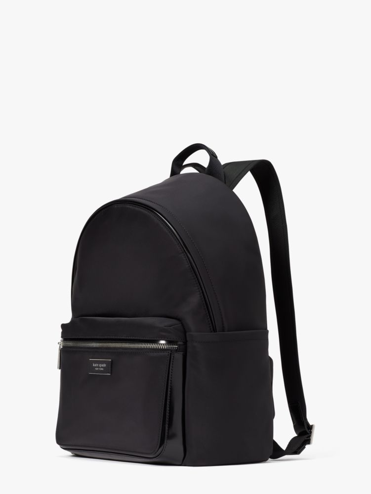 Black Nylon Logo Backpack - GBNY