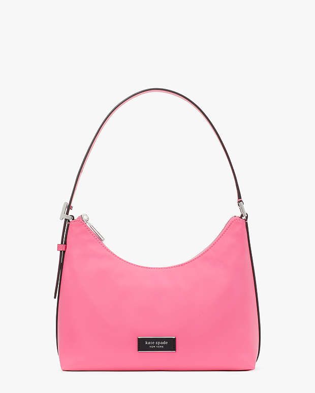 Kate Spade New York Sam Icon Small Nylon Shoulder Bag - Pink Cloud