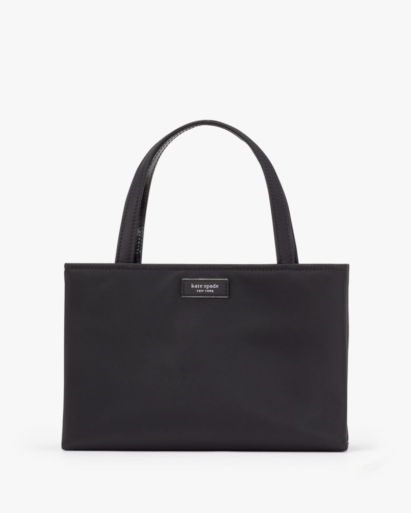 Kate Spade,Sam Icon KSNYL Nylon Small Tote,Black