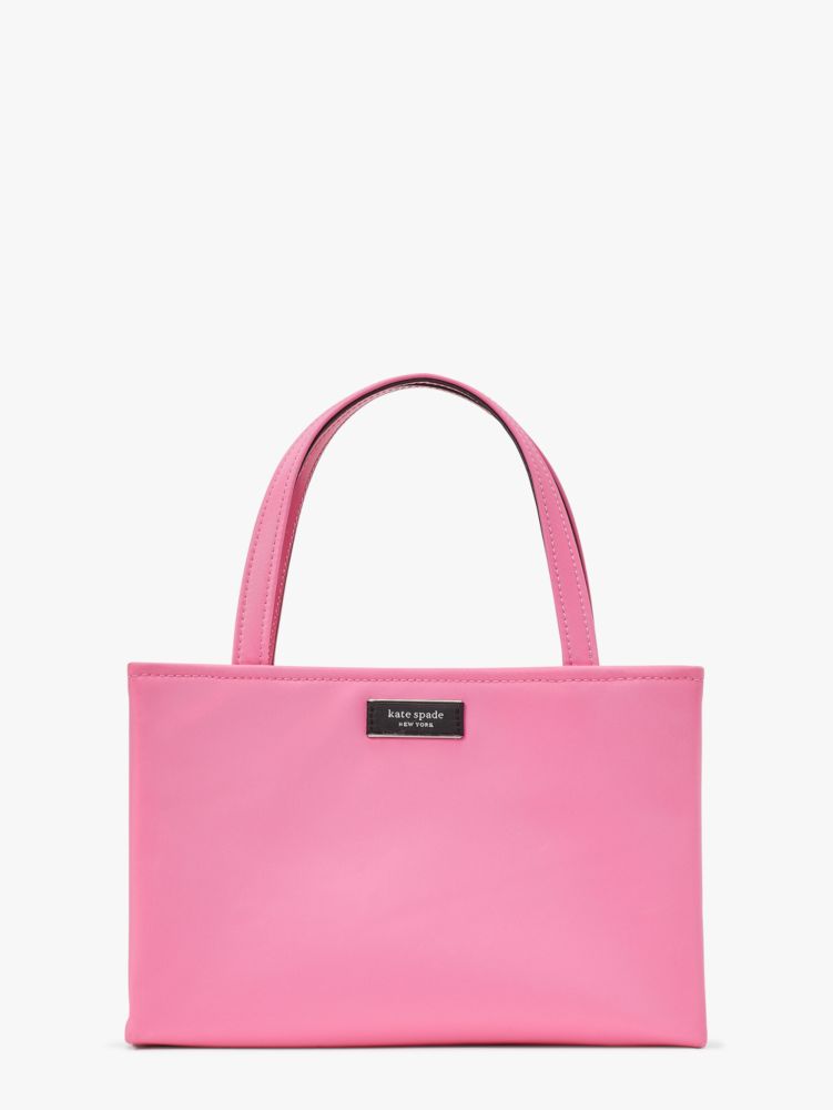 Kate Spade,サム アイコン KSNYL ナイロン スモール トート,トートバッグ,ピンククラウド