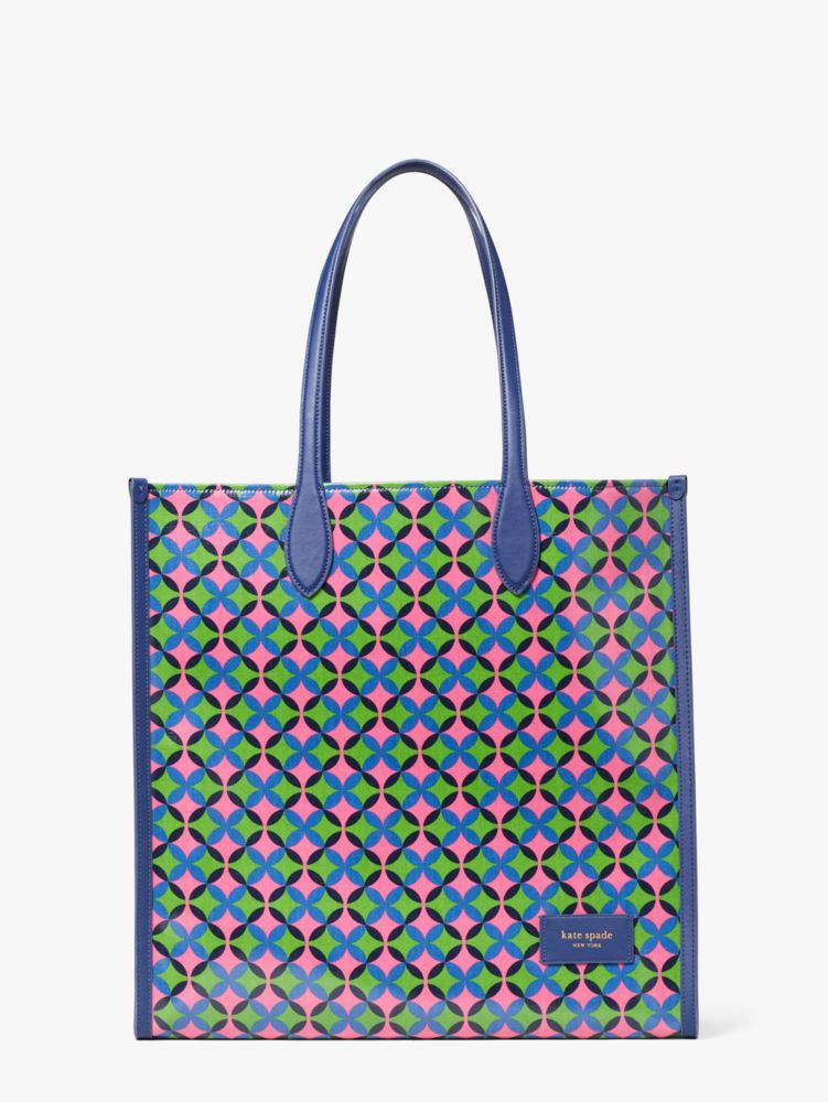 Gotham Patio Tile Tote Bag Aus Canvas, Groß, , Product