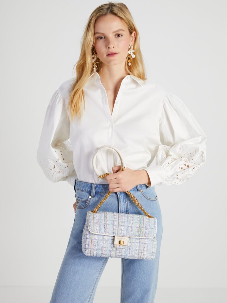 Evelyn Tweed Medium Convertible Shoulder Bag | Kate Spade New York